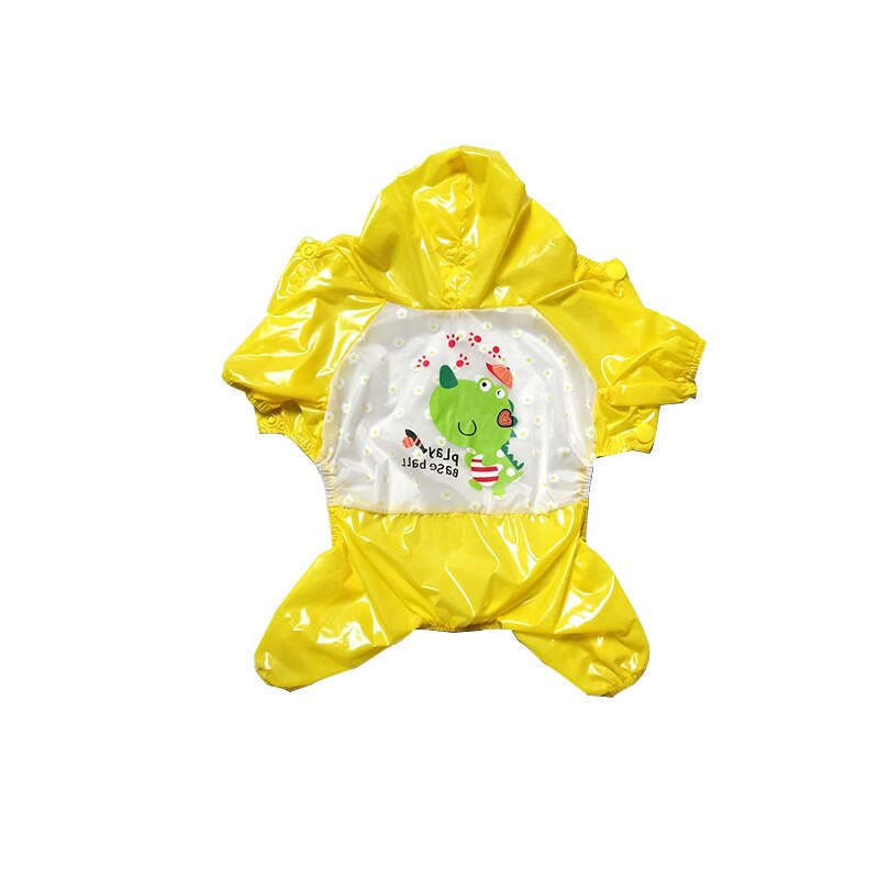 FODOG Nová kreslená mikina s kapucňou, pršiplášť, overal, oblečenie pre domáce zvieratá, pes a mačka, opaľovací krém, nepremokavá mikina s kapucňou, bunda, šteňa, pršiplášť