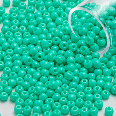 Sklenené korálky Toho na ručné vyšívanie 3 mm okrúhle, plné, nádherné farby, nepriehľadné, lesklé, 10 g/tuba 300 ks