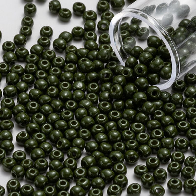 Sklenené korálky Toho na ručné vyšívanie 3 mm okrúhle, plné, nádherné farby, nepriehľadné, lesklé, 10 g/tuba 300 ks