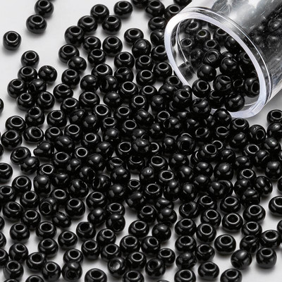 Sklenené korálky Toho na ručné vyšívanie 3 mm okrúhle, plné, nádherné farby, nepriehľadné, lesklé, 10 g/tuba 300 ks