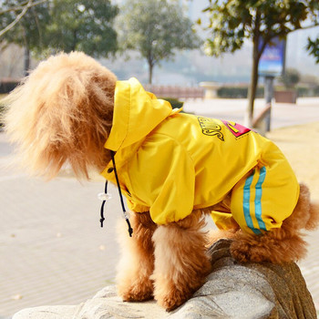 Безплатна доставка Гореща разпродажба на дрехи за дъждобран за домашни кучета Висококачествен звезден дъждобран Водоустойчива дишаща пролет 2 цвята дрехи за кучета