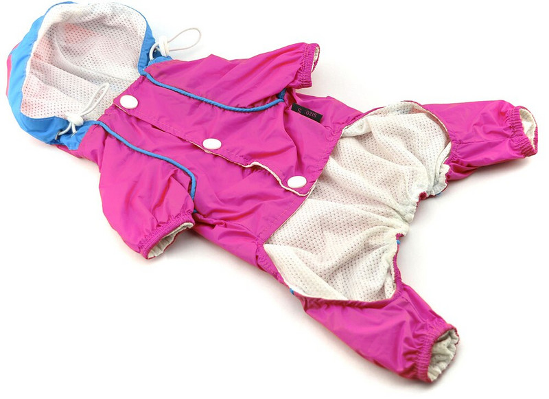 Koera vihmamantel Lemmiklooma jope Kutsika õues riided Veekindel kapuutsiga vihmamantel