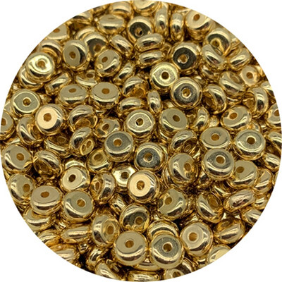 4/5/6 mm 200/100/100 ks akrylových korálok oválneho tvaru, voľné dištančné korálky na výrobu šperkov, DIY ručne vyrobené doplnky