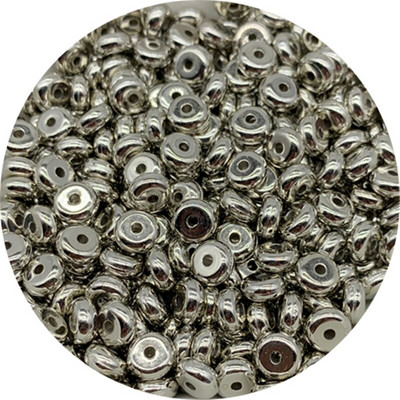 4/5/6 mm 200/100/100 ks akrylových korálok oválneho tvaru, voľné dištančné korálky na výrobu šperkov, DIY ručne vyrobené doplnky