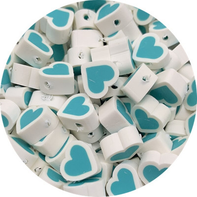 30 tk/partii 10 mm segatud värvid LOVE Shape Shape spacer helmed Polümeer savihelmed ehete valmistamiseks DIY käsitsi valmistatud tarvikud