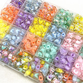 30 ks 15 mm matné/priehľadné/AB farebné akrylové motýlie korálky voľné dištančné korálky na výrobu šperkov, DIY príslušenstvo