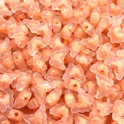 30 ks 15 mm matné/priehľadné/AB farebné akrylové motýlie korálky voľné dištančné korálky na výrobu šperkov, DIY príslušenstvo