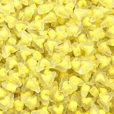 30 ks 15 mm matné/priehľadné/AB farebné akrylové motýlie korálky voľné dištančné korálky na výrobu šperkov, DIY príslušenstvo