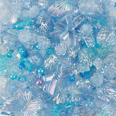 3-štýlové akrylové motýľové kvetinové voľné korálky s mašľou pre DIY ručne vyrábané retiazky na telefón náramky šperky príslušenstvo V0840