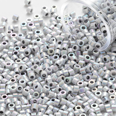 2MM 10/20/30 gramov Veľkoobchodné japonské generické korálky Miyuki Delica nepriehľadné pevné s AB Diy šijacie príslušenstvo 1200 ks/tuba
