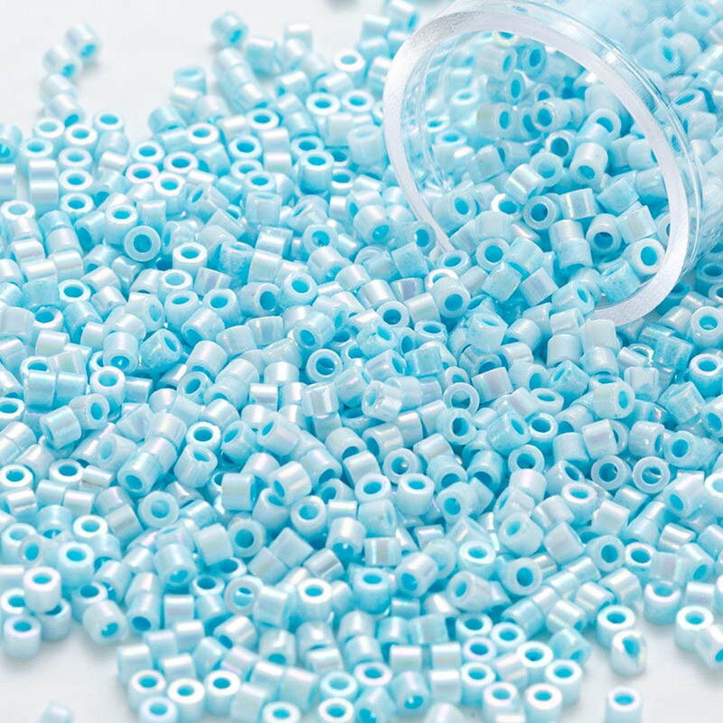 2MM 10/20/30 gramov Veľkoobchodné japonské generické korálky Miyuki Delica nepriehľadné pevné s AB Diy šijacie príslušenstvo 1200 ks/tuba