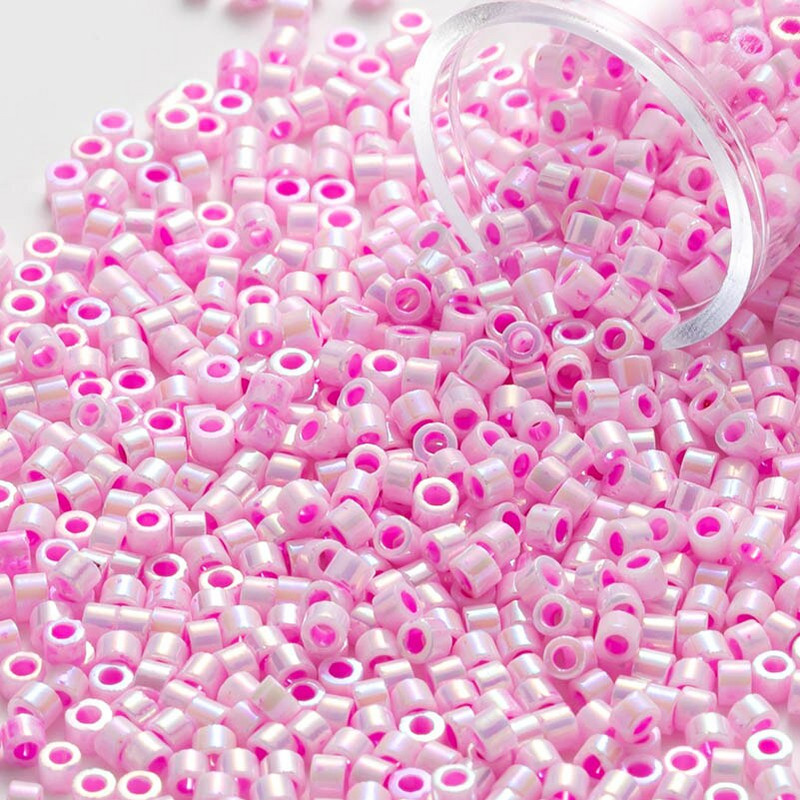 2MM 10/20/30 gramov Veľkoobchodné japonské generické korálky Miyuki Delica nepriehľadné pevné s AB Diy šijacie príslušenstvo 1200 ks/tuba