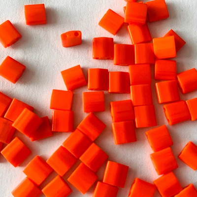 Korálky Taidian Miyuki Tila 5x5x1,9 mm, bohémsky štýl, nepriehľadné, ručne vyrobené na šperky, korálková výšivka 3 gramy/sada, približne 33 kusov