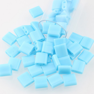 Korálky Taidian Miyuki Tila 5x5x1,9 mm, bohémsky štýl, nepriehľadné, ručne vyrobené na šperky, korálková výšivka 3 gramy/sada, približne 33 kusov