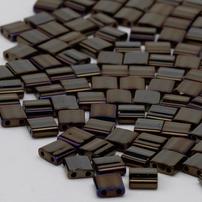 Korálky Taidian Miyuki Tila 5x5x1,9 mm, bohémsky štýl, nepriehľadné, ručne vyrobené na šperky, korálková výšivka 3 gramy/sada, približne 33 kusov