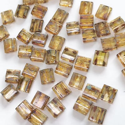 Korálky Taidian Miyuki Tila 5x5x1,9 mm, bohémsky štýl, nepriehľadné, ručne vyrobené na šperky, korálková výšivka 3 gramy/sada, približne 33 kusov