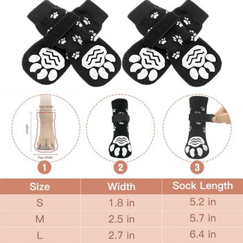 Pet Dog Shoes Socks Outdoor Indoor Waterproof Non-slip Dog Shoes Dog Cat Socks Pet Paw Protector for Small Medium Large Dogs