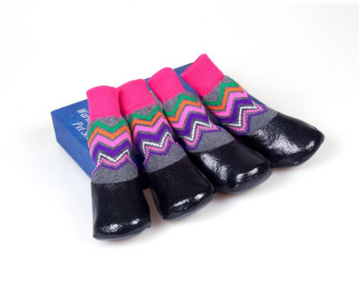 4 tk/komplekt välitingimustes veekindel libisemisvastane plekkidevastane koera kassi sokid papud jalatsid kummitallaga lemmiklooma käpakaitse väikesele suurele koerale