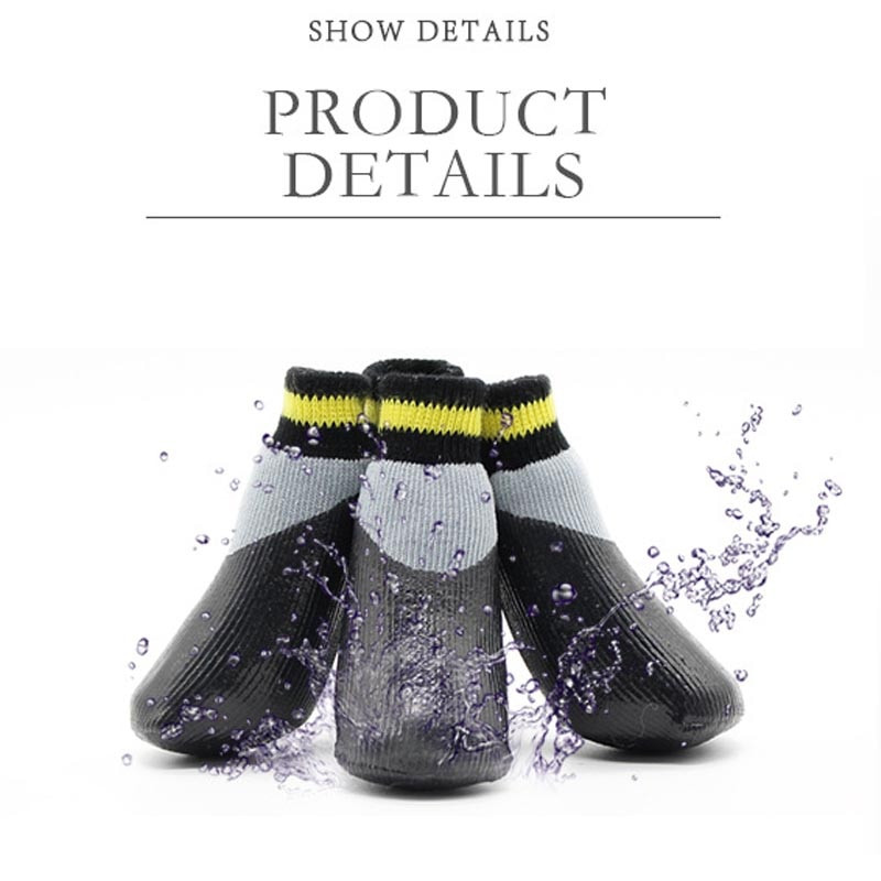 4 tk/komplekt välitingimustes veekindel libisemisvastane plekkidevastane koera kassi sokid papud jalatsid kummitallaga lemmiklooma käpakaitse väikesele suurele koerale