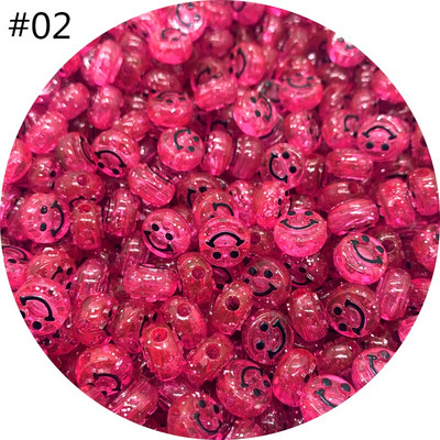 Νέα 50 τμχ 10 χιλιοστά Διαφανής Προσομοίωση Smiley face Ακρυλικό σχήμα Spacer Beads For DIY χειροποίητα κοσμήματα αξεσουάρ κολιέ Μάρκα