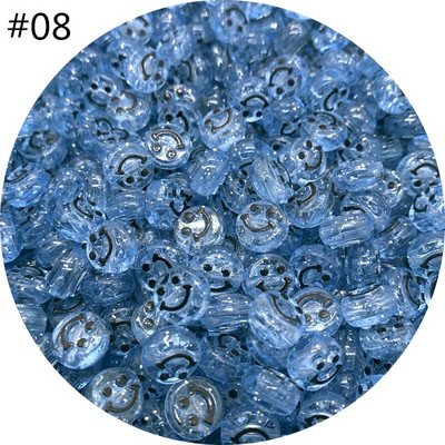 Νέα 50 τμχ 10 χιλιοστά Διαφανής Προσομοίωση Smiley face Ακρυλικό σχήμα Spacer Beads For DIY χειροποίητα κοσμήματα αξεσουάρ κολιέ Μάρκα