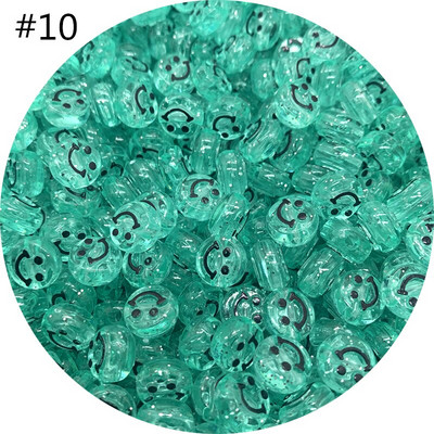 Νέα 50 τμχ 10 χιλιοστά Διαφανής Προσομοίωση Smiley face Ακρυλικό σχήμα Spacer Beads For DIY χειροποίητα κοσμήματα αξεσουάρ κολιέ Μάρκα
