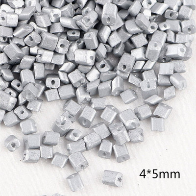 Mărgele de sticlă brodate în stil argintiu de 2-8mm Mărgele distanțiere din semințe de sticlă cehă Mărgele rotunde de cristal Accesoriu pentru bijuterii DIY A0114