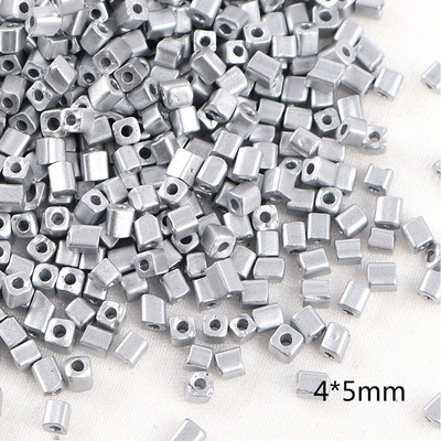 Mărgele de sticlă brodate în stil argintiu de 2-8mm Mărgele distanțiere din semințe de sticlă cehă Mărgele rotunde de cristal Accesoriu pentru bijuterii DIY A0114