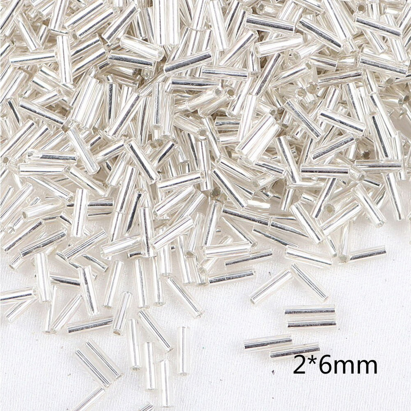 Mărgele de sticlă brodate în stil argintiu de 2-8mm Mărgele distanțiere din semințe de sticlă cehă Mărgele rotunde de cristal Accesoriu pentru bijuterii DIY A0114