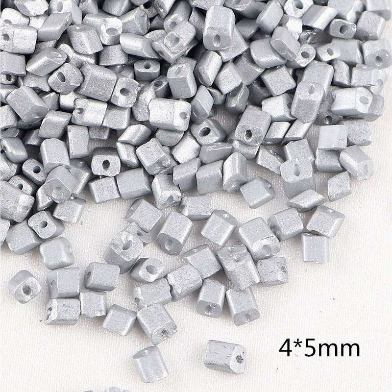 Mărgele de sticlă brodate în stil argintiu de 2-8mm Mărgele distanțiere din semințe de sticlă cehă Mărgele rotunde de cristal Accesoriu pentru bijuterii DIY A0114