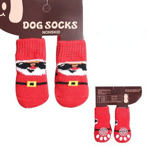 4 tk/komplekt Pehmed lemmikloomade kudumid Sokid Soojad kutsikate koerajalatsid Armsad multifilmid Libisemisvastased sokid väikestele koertele Kandke käpakaitset