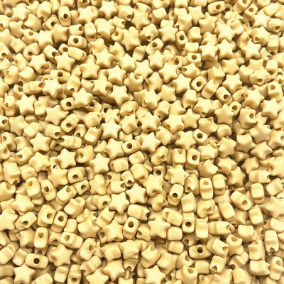 НОВИ 50 бр. 10 мм матова петолъчна звезда, акрилни разхлабени дистанционни мъниста за изработка на бижута Направи си сам ръчно изработени аксесоари