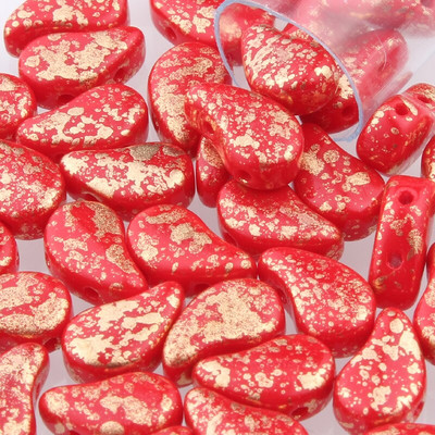 Taidian Czech Paisley Duo Glass Beads 8x5mm Τυρκουάζ Boncuk DIY Γυναικείο Χειροποίητο Δώρο Δημιουργικό Στυλ 3/5 γραμμάρια/τσάντα