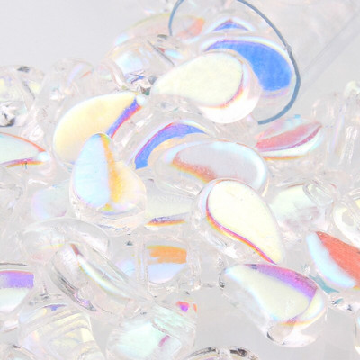 Taidian Czech Paisley Duo Glass Beads 8x5mm Τυρκουάζ Boncuk DIY Γυναικείο Χειροποίητο Δώρο Δημιουργικό Στυλ 3/5 γραμμάρια/τσάντα