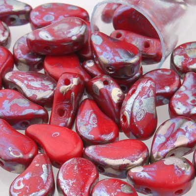 Taidian Czech Paisley Duo Glass Beads 8x5mm Τυρκουάζ Boncuk DIY Γυναικείο Χειροποίητο Δώρο Δημιουργικό Στυλ 3/5 γραμμάρια/τσάντα