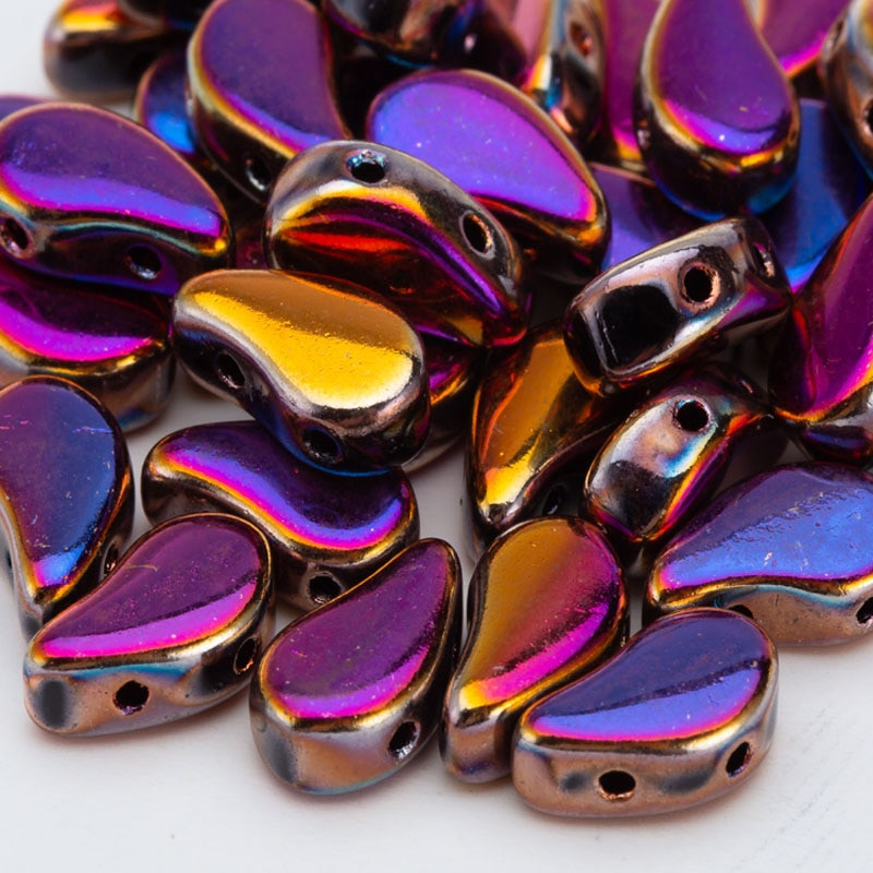 Taidian Czech Paisley Duo Glass Beads 8x5mm Τυρκουάζ Boncuk DIY Γυναικείο Χειροποίητο Δώρο Δημιουργικό Στυλ 3/5 γραμμάρια/τσάντα