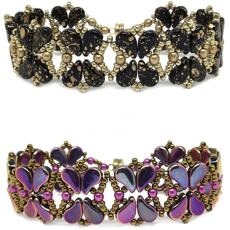 Taidian Czech Paisley Duo Glass Beads 8x5mm Τυρκουάζ Boncuk DIY Γυναικείο Χειροποίητο Δώρο Δημιουργικό Στυλ 3/5 γραμμάρια/τσάντα