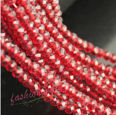 1 string 3/4/6/8mm ümara faktiga Austria kristallklaashelmed vahehoidja lahtine rant kaelakee jaoks DIY Käevõru ehete tegemine