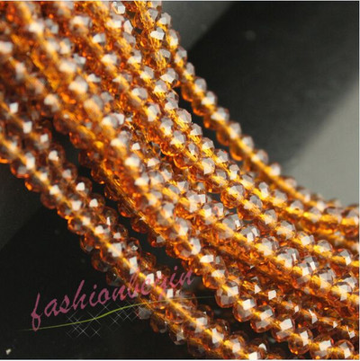 1 string 3/4/6/8mm ümara faktiga Austria kristallklaashelmed vahehoidja lahtine rant kaelakee jaoks DIY Käevõru ehete tegemine