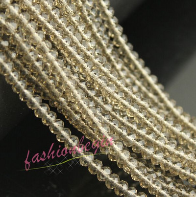 1 string 3/4/6/8mm ümara faktiga Austria kristallklaashelmed vahehoidja lahtine rant kaelakee jaoks DIY Käevõru ehete tegemine