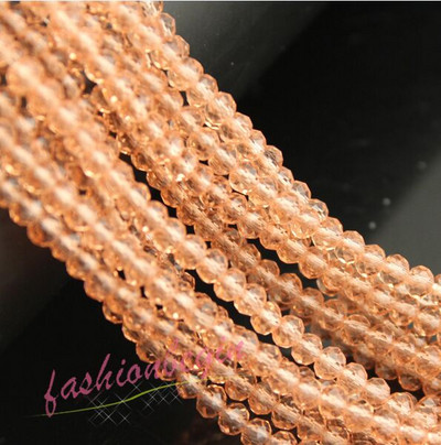 1 string 3/4/6/8mm ümara faktiga Austria kristallklaashelmed vahehoidja lahtine rant kaelakee jaoks DIY Käevõru ehete tegemine