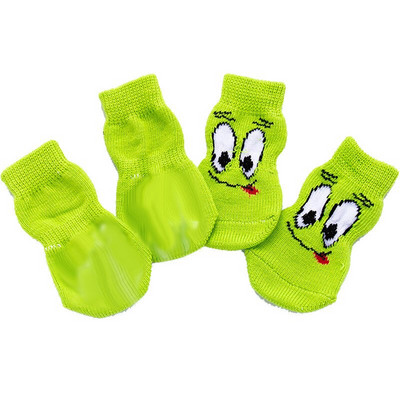 4 бр. Зимни чорапи за кучета против хлъзгане, малки котки, кучета, плетени топли чорапи Чихуахуа, дебел протектор за лапи, чорапи за кучета, ботуши, аксесоари