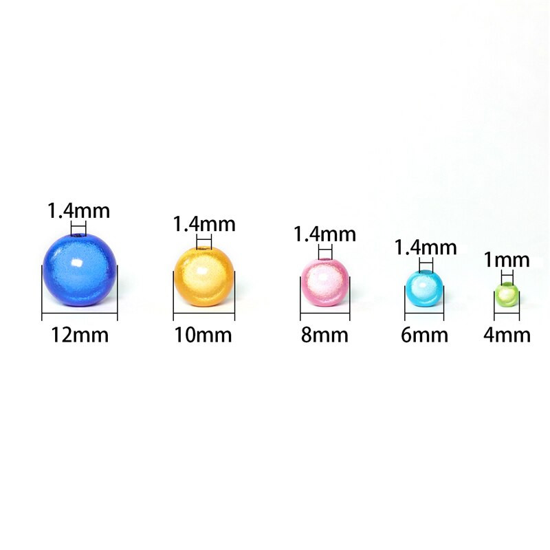 20-200 бр./лот 4 6 8 10 12 мм смесен цвят 3D илюзия Чудо мънисто Акрилни дистанционни разхлабени мъниста за дрехи за шиене на дрехи Ръчно изработени