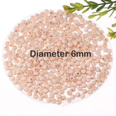 Bricolaj farmec din lemn natural margele rotunde 4-30 mm distanțier margele din lemn ecologice bile rotunde nefinisate fără plumb pentru realizarea de bijuterii