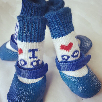 4vnt Mieli naminių šunų batai guminiai šiltos kojinės vandeniui neslystančios šunų lietaus batai sniego batai kojinės avalynė šuniukui mažoms katėms šunims YZL