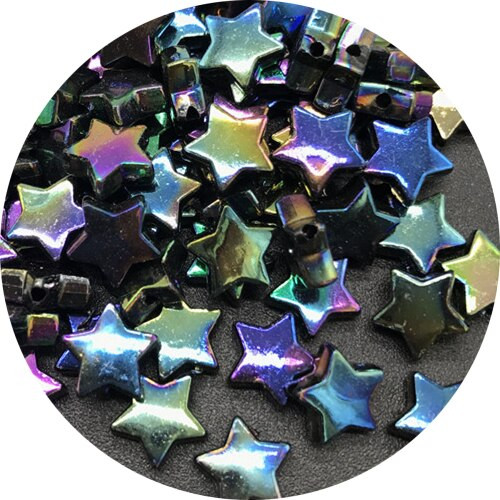 100 tk 10 mm tähekujulised akrüülist vahehelmed ehete valmistamiseks DIY käsitsi valmistatud käevõru kaelakee