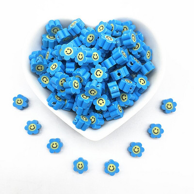 30 tk 10 mm päevalille lillehelmed, polümeersavist vahetükk, lahtised helmed ehete valmistamiseks DIY käsitsi valmistatud käevõru tarvikud