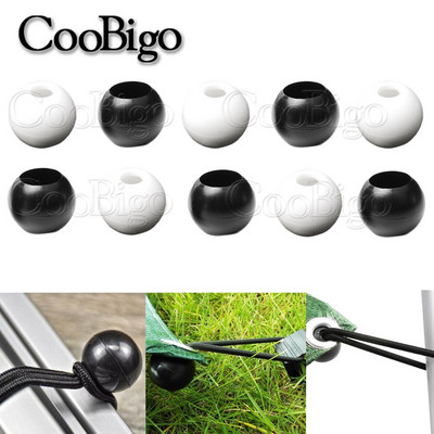 Bungee Ball Cord Ends Pony Plastic Beads Clip Stopper Clamp Ελαστικό σχοινί Φτιάξτε ράψιμο DIY Αξεσουάρ Μαλλιά πλεξούδα βραχιόλι Τσάντα 20τμχ