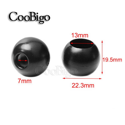 Bungee loptička Konce šnúr Pony Plastové korálky Sponka Zarážka Svorka Elastické lano Vyrobiť Šitie DIY Doplnok Vlasový vrkoč Náramok Taška 20ks