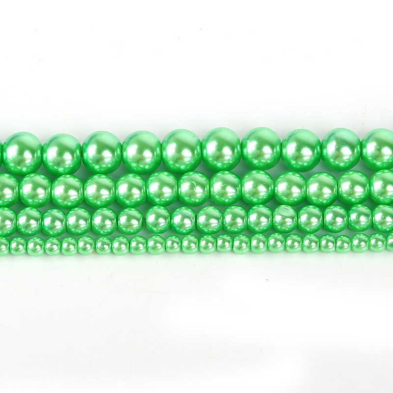 4mm/6mm/8mm/10mm 20-100 buc. Mărgele rotunde de sticlă perlate AAAA Mărgele vrac din perle de imitație Artizanat pentru cusut Accesorii pentru îmbrăcăminte